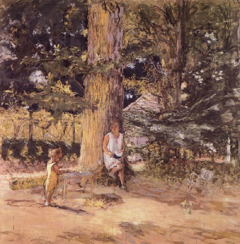 Edouard Vuillard Les Enfants au jardin Spain oil painting art